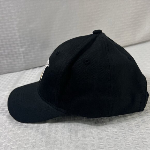 CAT Caterpillar Hat NWT Black 100% Cotton Adjustable with metal buckle - Picture 4 of 11